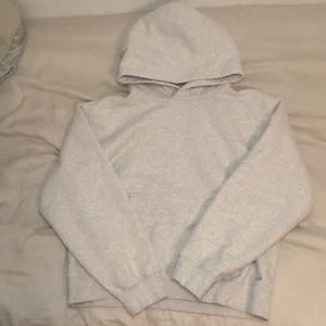Aritzia TNA perfect hoodie in Heather cloud white